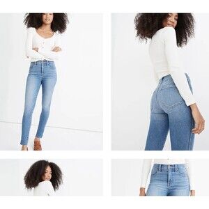 Madewell 10" High Rise Skinny Jeans Women’s Size 26 / 2 Slim Stretch Denim